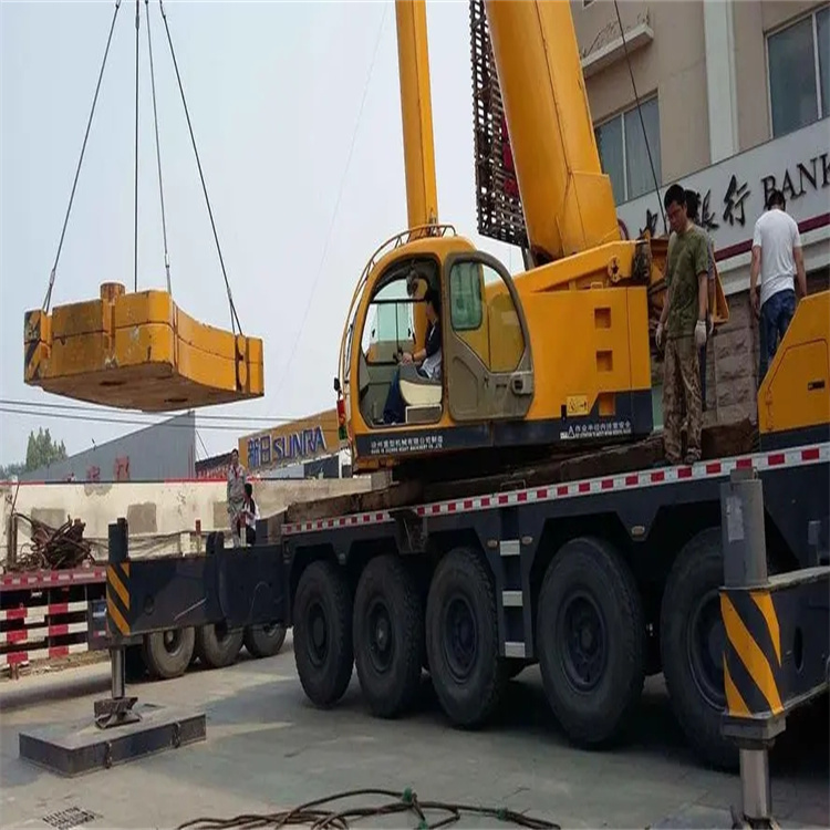 三道镇当地吊车出租|机器吊装|75吨|工厂搬迁服务